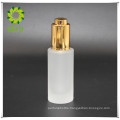 30ml frosted bottle with gold press pump